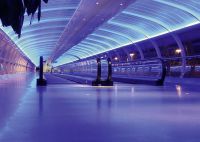 Foto: Die intelligente L-DALI Lichtlösung von Loytec am Flughafen Manchester überzeugte vor allem in Sachen Energieeffizienz. 