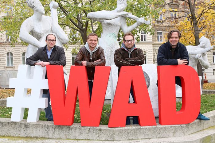 Die vier Veranstalter Sead Ahmetović, Thomas Pamminger, Benjamin Ruschin und Markus Wagner bringen das „Who is Who“ der globalen Tech-Szene zur WeAreDevelopers Conference im Mai nach Wien.