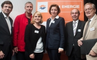 Mit Martin Szelgrad (Report Verlag) diskutierten Jakob Dunkl (querkraft), Ines Reiter (ÖGNI), Susanna Zapreva (Wien Energie), Herbert Angrüner (Stadt Wien), und Hans Kronberger (PVA).