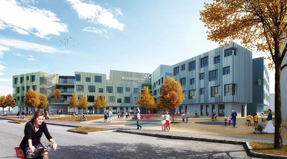 Der neue Bildungscampus am Nordbahnhof wird als PPP-Projekt mit einer Vertragslaufzeit von 25 Jahren realisiert.  (Bildrechte: KLAMMER ZELENY ZT GMBH)