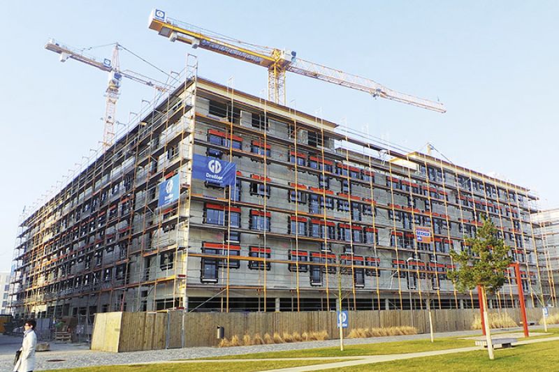 Im Referenz-Projekt Campus Gardens wurden die getakteten Bauzeitenpläne in Sablono übertragen und als Grundlage für fortlaufende Soll-Ist-Vergleiche verwendet.