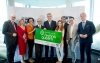 Foto: v.l.n.r.: Andreas Matthä (ÖBB Infra), Dorothee Ritz (Microsoft), Magdalena Inou (Technikqueen), Alfred Stern (Borealis), Rainer Seele (OMV), Karin Kroyer (Technikqueen), Wolfgang Hesoun (Siemens), Jürgen Czernohorszky (Stadtschulrat Wien), Stefan Schriebl (RHI)