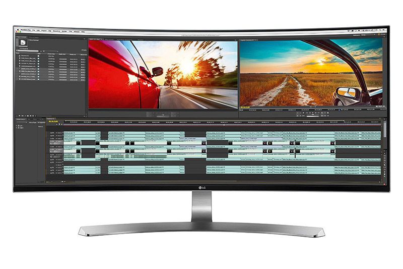 Der Full-HD-Monitor &quot;Curved UltraWide 34UC98S&quot; von LG kommt dauerhaft ohne externe Stromversorgung aus.