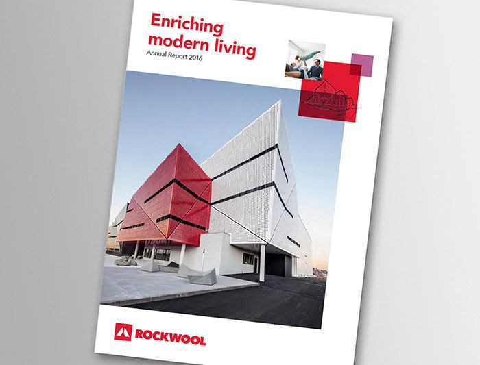 Inhaltlich erfreulich zeigt sich der Rockwool Geschäftsbericht äußerlich erstmals in neuem Gewand.
