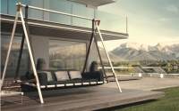 Diese Hollywoodschaukel &quot;Legend Outdoor Swing&quot; lässt einen an Luxus denken.