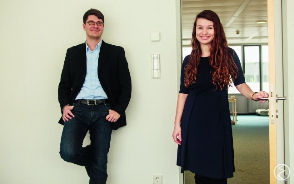 Matthias Kubicki und Vladlena Taraskina wollen mit ihrer Plattform Nutzer und Anbieter von Seminar- und Büroräumen zusammenbringen. Bildrechte: Key2Office.