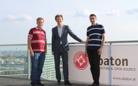 Backupservice aus der Wolke: Christoph Jäger, Leitung Hosting &amp; Server abaton, Bernhard Jungwirth, ÖIAT, Herbert Sojnik, Geschäftsführer abaton.