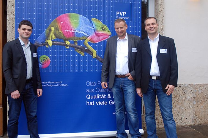 Qualität und Design haben viele Gesichter: Franz Vollmaier (Technik PVP), Stefan Thürschweller (Technische Leitung PVP), Gerhard Safran (Leitung Produktion PVP).