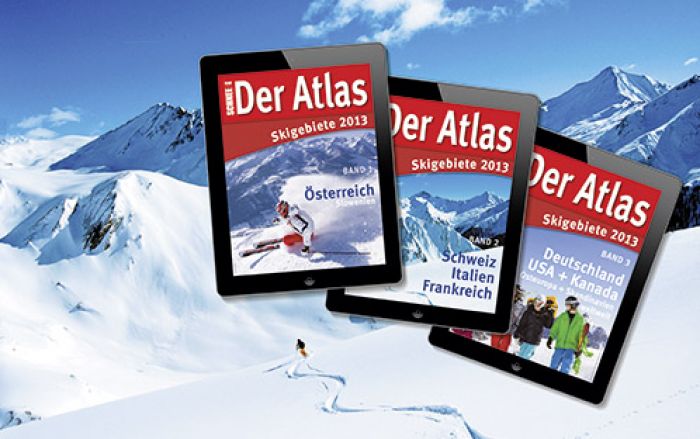 (Foto: SRT-Verlag) Digitaler Überblick und aktuelle News zu mehr als 1.500 Skigebieten weltweit. 