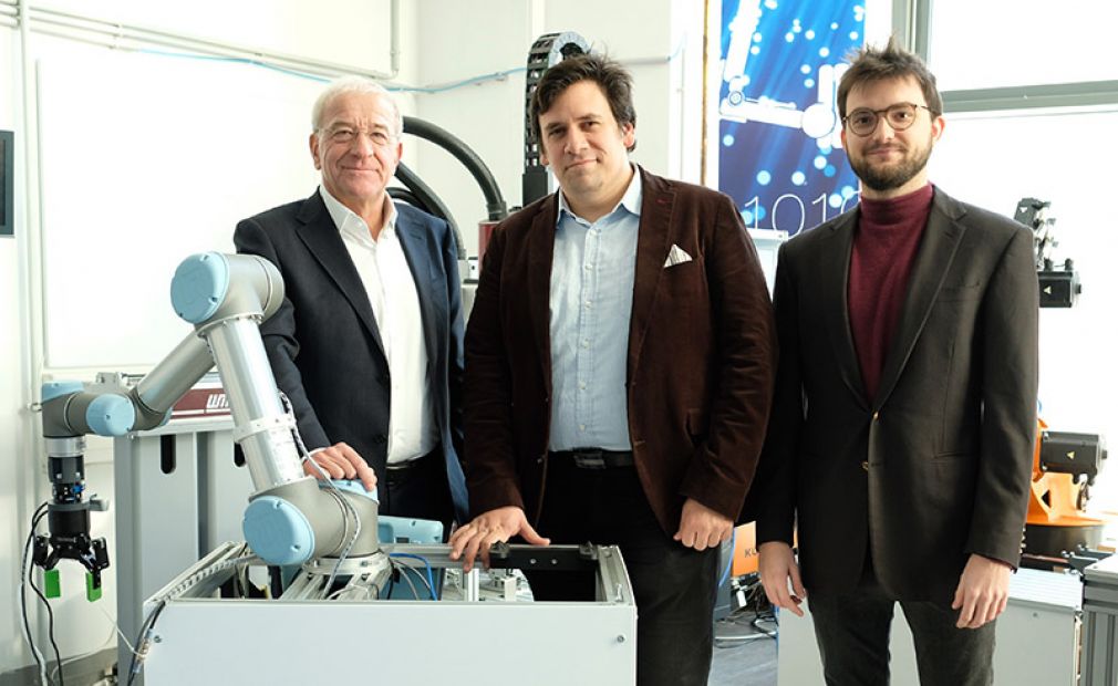 Master-Lehrgang Engineering Management: Technik für Nicht-TechnikerInnen. Kurt Hofstädter (Siemens), Gerd Krizek (FH Technikum Wien), Rafael Boog (Plattform Industrie 4.0) Foto: Hans Leitner Photography 