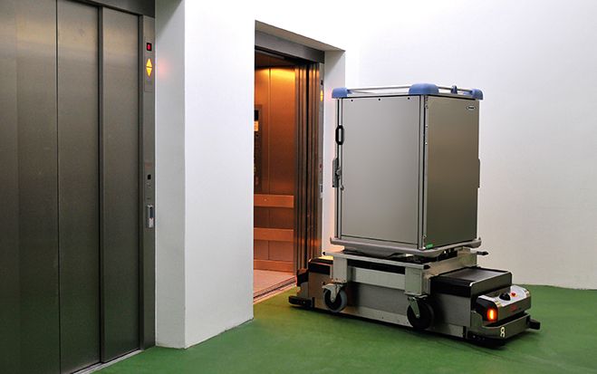 Dank der Technik von Schindler wird der Alltag im Krankenhaus Feldkirch vereinfacht.