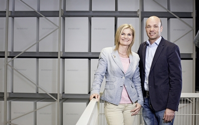 Ute Steinbaher und Roland Hebbel, Geschäftsführung Steinbacher Dämmstoffe.