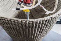 Foto: 3D-Druck-Objekte werden Schicht für Schicht hergestellt.