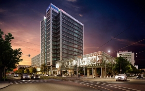 Gegenwart: Das Einkaufszentrum Sun Plaza (+13 % Besucher im Jahr 2014) und die zu 95 % vermieteten Sun Offices. Die Zukunft: Das neue Prestigeprojekt The Mark soll rund 60 Millionen Euro kosten und 2017 fertig werden (Bild). 