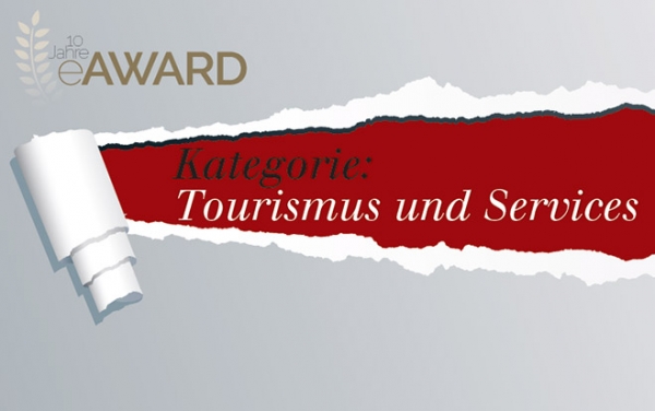 eAward 2015: Kategorie Tourismus und Services