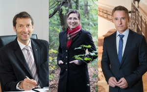 Wolfgang Kradischnig (Delta), Martina Jochmann (Energiecomfort) und Klaus Födinger (Asamer) über Nachhaltigkeit im Unternehmen.