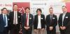 Themen IT-Services und Datenschutz: Martin Szelgrad, Report Verlag, diskutierte mit Wolfgang Fröhlich, Anecon, Gerald Trieb, Knyrim Trieb Rechtsanwälte, Ingrid Schaumüller-Bichl von der Fachhochschule OÖ, Gerhard Raffling, Commvault, und Johannes Brunner von Dimension Data.