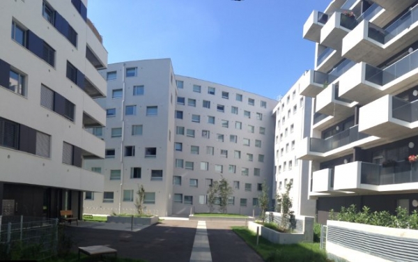 tgaplan+ Beratende Ingenieure hatte beim Studentenheim base11 in Wien die Projektierung und Objektüberwachung der gesamten technischen Gebäudeausstattung über. Foto: Helmut Schartmüller.