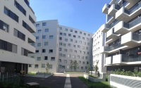 tgaplan+ Beratende Ingenieure hatte beim Studentenheim base11 in Wien die Projektierung und Objektüberwachung der gesamten technischen Gebäudeausstattung über. Foto: Helmut Schartmüller.