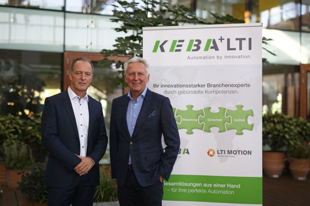 Hartmut Braun, Geschäftsführer LTI Motion, und Gerhard Luftensteiner, CEO KEBA AG