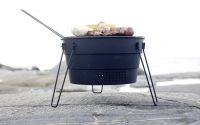 (Foto: popupgrill.com) Lust auf Fleisch? Der Pop-up-Grill ist ein praktischer faltbarer Griller für die nächste spontane Grillerei.