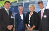 Rektor Wilfried Eichlseder (Montanuniversität Leoben), TU Austria-Koordinatorin Elke Standeker, Rektorin Sabine Seidler (TU Wien), Rektor Harald Kainz (TU Graz). Foto: TU Wien.
