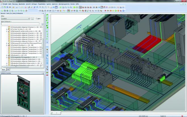 Durchgängige Prozesse mit Tools wie »Eplan Pro Panel«.