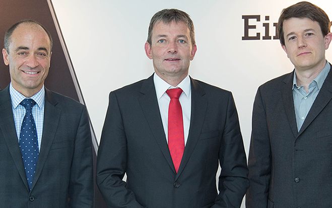 Stemmen das Datenwachstum gemeinsam: Volker Ziegler, Nokia Siemens Networks, Marcus Grausam, A1, und Sanne Stijve, Ericsson.