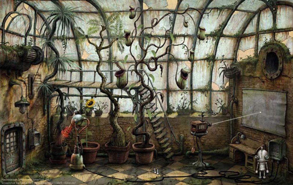 Foto: Hübsch wie ein Kinderbuch, aber knifflig: »Machinarium« von Amanita Design.