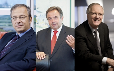 Im Bild v.l.n.r.: Helmut Leopold (AIT), Franz Chalupecky (ABB) und Franz Hofbauer (OVE)